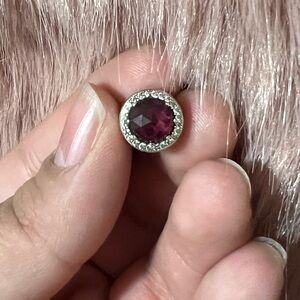 Pandora Plum Heart Charm